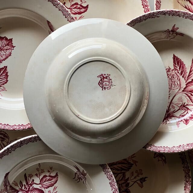Assiettes creuses fruits et insectes Choisy le Roi – Image 19
